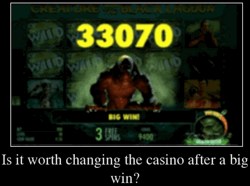 Заслужава ли си да сменя казиното след голяма печалба